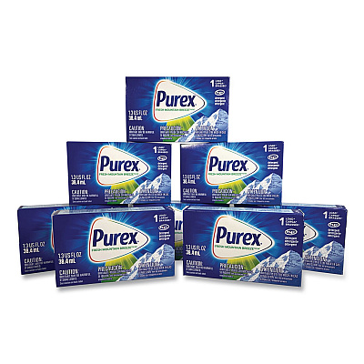 Purex Coin Vending Liquid Laundry Detergent, Fresh Mountain Breeze, 1.3 oz Vend Box, 100/Carton (2979551)