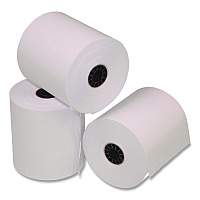 Alliance Rubber Rubber Rubber Phenol-Free Thermal POS Paper Rolls, 2.25" x 85 ft, White, 50 Rolls/Carton (3733)