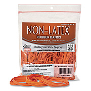 Alliance Rubber Rubber Rubber Non-Latex Rubber Bands, Assorted Sizes, Orange, 125/Pack (37548)