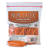 Alliance Rubber Rubber Rubber Non-Latex Rubber Bands, Size 64, Orange, 95/Pack (37648)