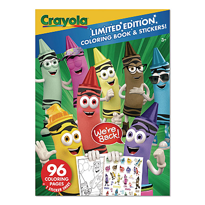 Limited Edition Retired Crayola Colors Coloring Book, Ages 3 and Up, 96 Pages (040862)