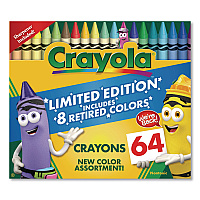 Crayola Limited Edition Collection Crayons, Regular Size, 64 Assorted Colors, 64/Box (523021)