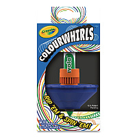 Crayola Colourwhirls Toy with (1) Rip-Cord Spinner and (1) Ultra-Clean Washable Marker, Ages 6 and Up, 4 Pieces (747645)