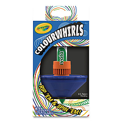 Crayola Colourwhirls Toy with (1) Rip-Cord Spinner and (1) Ultra-Clean Washable Marker, Ages 6 and Up, 4 Pieces (747645)