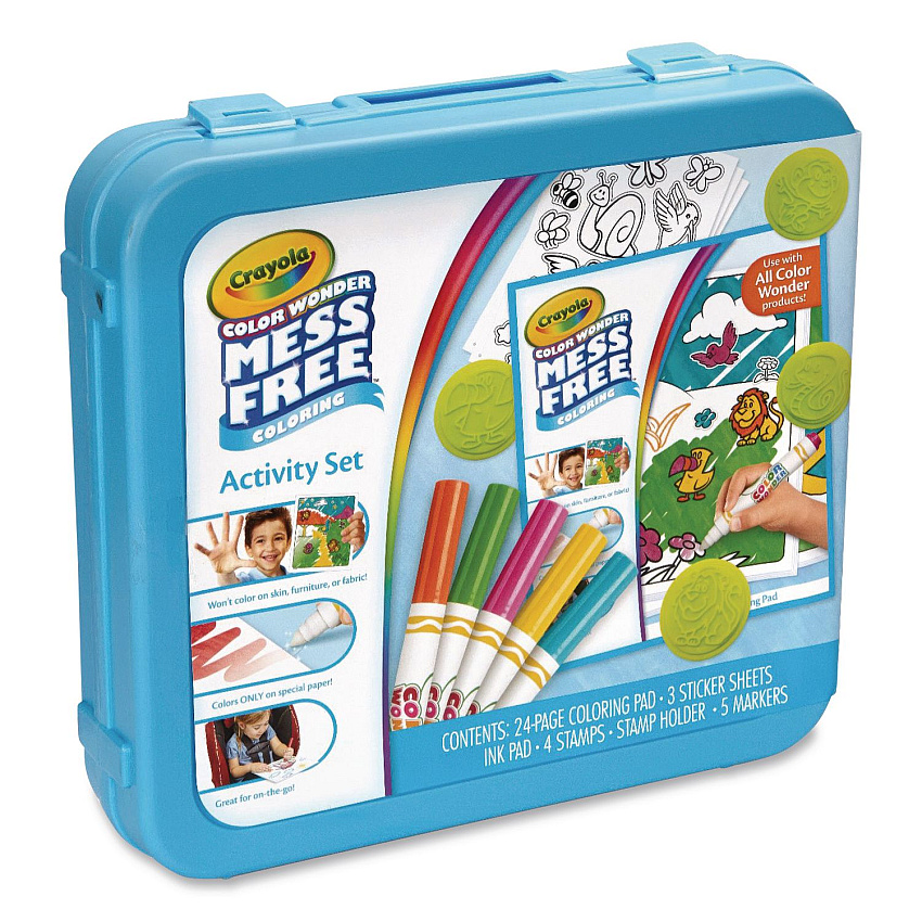 Crayola Color Wonder Art Kit, Ocean Animals, Ages 3 and Up, 24 Pages (752349)