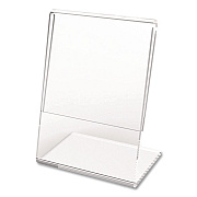 deflecto Mini Tabletop Sign Holder, 3 x 4 Insert, Clear (20006RT)