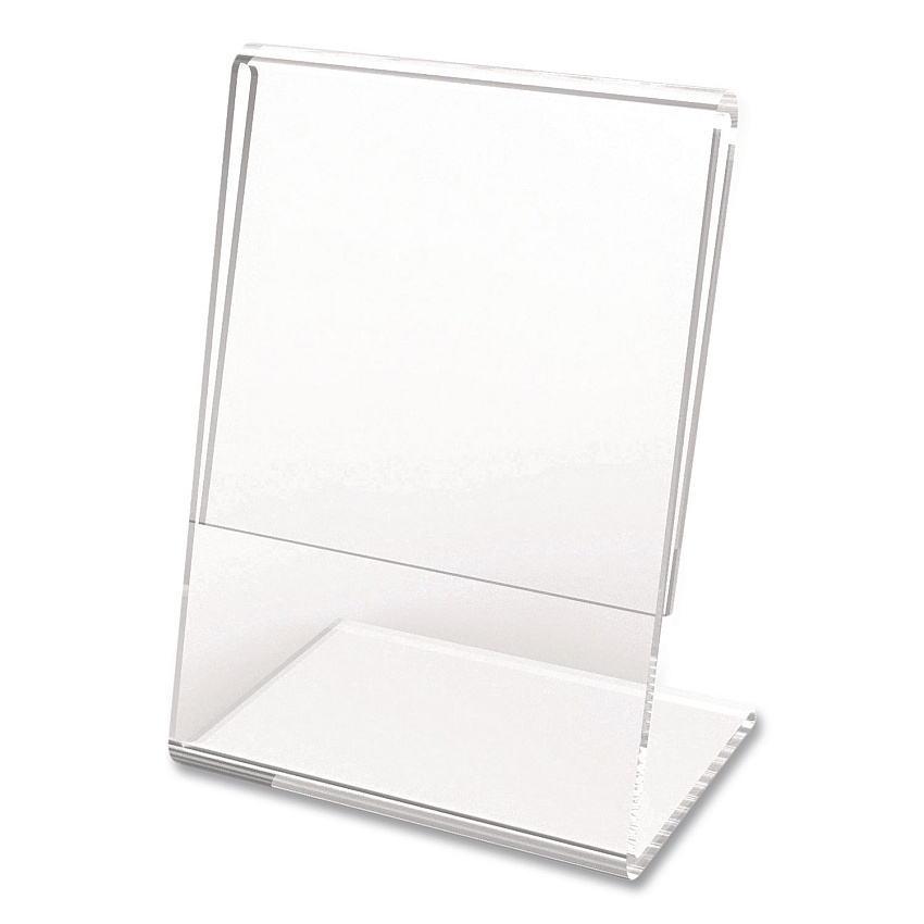 deflecto Mini Tabletop Sign Holder, 3 x 4 Insert, Clear (20006RT)