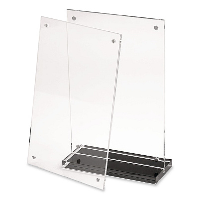deflecto Acrylic Tabletop Sign Holder, 4 x 6 Insert, Clear (WP249TR46B)