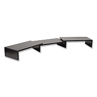 Mind Reader Adjustable Dual Monitor Stand, 18.1 to 51.25 x 9.25 x 4.75, Black, Supports 44 lbs (MDFMONDBLK)