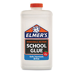 Elmer's Washable School Glue, 32 oz, Dries Clear (2024678)