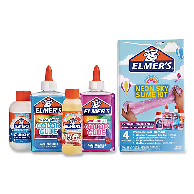 Elmer's Neon Sky Slime Kit, Assorted Colors (2203460)