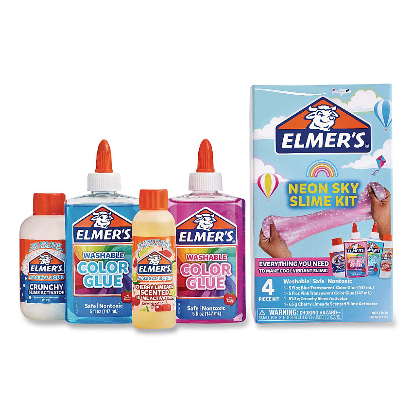 Elmer's Neon Sky Slime Kit, Assorted Colors (2203460)