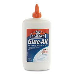 Elmer's Glue-All White Glue, 16 oz, Dries Clear (E1321)