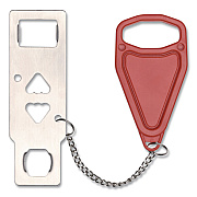 General Printing & Design Hotel Door Lock, Red/Silver (SPLSTRVL0003)
