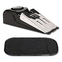 General Printing & Design Hotel Doorstop Alarm, Wedge, Black/Silver (SPLSTRVL0004)