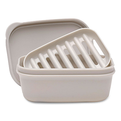 General Printing & Design Travel Soap Box, Light Gray (SPLSTRVL0010)