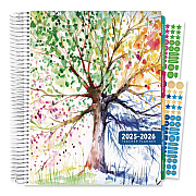 Global Printed Products Deluxe Seasons Tree Weekly/Monthly Lesson Planner, 7 Classes, Multicolor Cover, 11 x 8.5, 13-Month: Aug 2025 to Aug 2026 (NAD26DTP20)