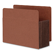 Pendaflex End Tab File Pocket, 7" Expansion, Letter Size, Brown, 5/Box (63770P)