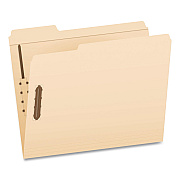 Pendaflex Heavy-Duty Fastener Folder, 1/3-Cut Tab: Assorted, Expands 0.75", 2 Fasteners, Letter Size, Manila, 50/Box (1006994)