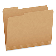 Pendaflex Kraft File Folders, 1/3-Cut Tabs: Assorted, Letter Size, 0.75" Expansion, Kraft, 50/Box (1007030)