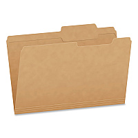 Pendaflex Kraft File Folders, 2/5-Cut Tabs: Right of Center, Legal Size, 0.75" Expansion, Kraft, 50/Box (1007042)