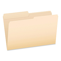 Pendaflex Manila File Folders, 1/2-Cut Tabs: Assorted, Legal Size, 0.75" Expansion, Manila, 100/Box (1007052)