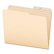 Pendaflex Manila File Folders, 2/5-Cut Tabs: Right, Letter Size, 0.75" Expansion, Manila, 100/Box (1007078)