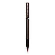 uniball Deluxe Rollerball Pen, Stick, Micro 0.5 mm, Red Ink, Metallic Gray/Black/Red Barrel (60026EA)
