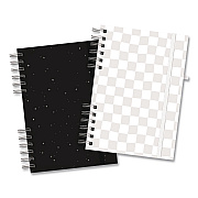 Astrobrights Twin-Wire Journal, Open Diary Format, Assorted Cover Colors, (90) Assorted Color 8.5 x 6.5 Sheets, 2/Pack (91556)