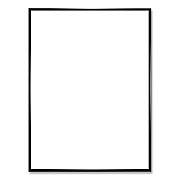 General Printing & Design Poster Frame, Plastic, 24 x 36 Insert, Black, 10/Pack (PPFRM2436CP)