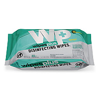 Carlisle WipesPlus Disinfecting Surface Wipes, 1-Ply, 7 x 8, Lemon Scent, White (37701EA)