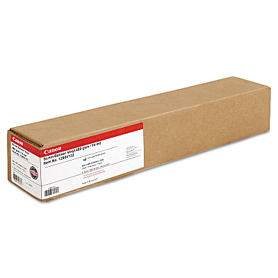 Canon Scrim Banner Vinyl Roll, 2" Core, 14 mil, 24" x 40 ft, Matte White (CNM1290V133)