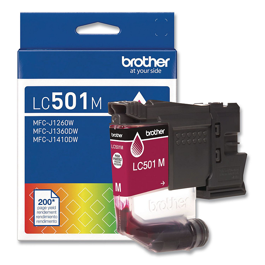 Brother LC501MS Ink, 200 Page-Yield, Magenta