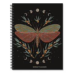 Butterfly Zen Weekly/Monthly Planner, 8.5 x 6.5, Black Cover, 12-Month (Jan to Dec): 2026 (57506)