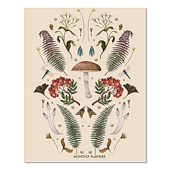 Magic Mushroom Monthly Planner 7.5 x 9.5, Multicolor Cover, 12-Month (Jan to Dec): 2026 (57575)