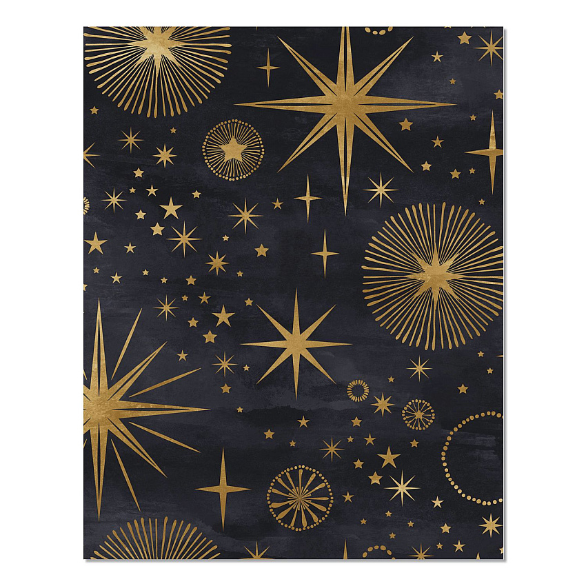 Starry Night Monthly Planner, 9.5 7.5, Black/Gold Cover, 12-Month (Jan to Dec): 2026 (57582)