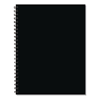 Black Weekly/Monthly Planner, 11 x 8.5, Black Cover, 12-Month (Jan to Dec): 2026 (57599)