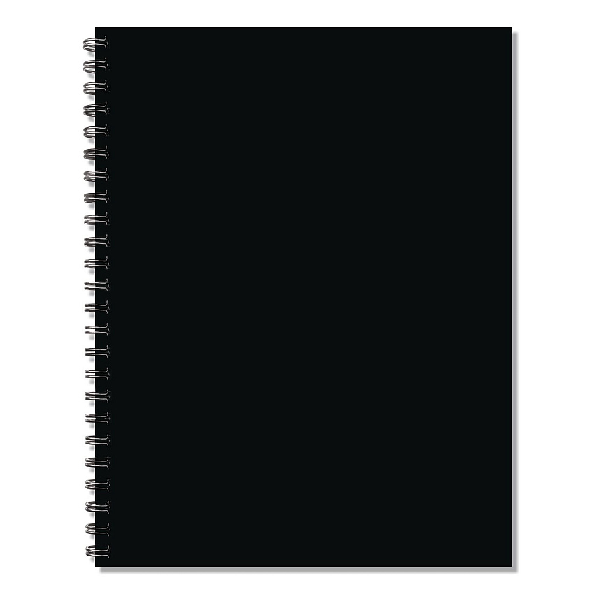 Black Weekly/Monthly Planner, 11 x 8.5, Black Cover, 12-Month (Jan to Dec): 2026 (57599)