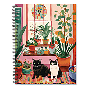 Cats Love Plants Weekly/Monthly Planner, 8.5 x 6.5, Multicolor Cover, 12-Month (Jan to Dec): 2026 (57728)