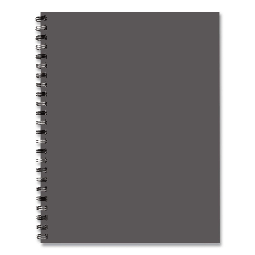 Basic Gray Weekly/Monthly Planner, 11 x 8.5, Gray Cover, 12-Month (Jan to Dec): 2026 (57872)