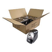 Bostitch QuietSharp Executive Electric Pencil Sharpener, AC-Powered, 4 x 7.5 x 5.13, Black/Silver, 6/Carton (EPS8HDBLKCT)