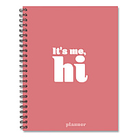 It's Me Weekly/Monthly Planner, Song Lyrics, 8.5 x 6.5, Pink Cover, 12-Month (Jan to Dec): 2026 (58435)