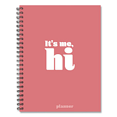 It's Me Weekly/Monthly Planner, Song Lyrics, 8.5 x 6.5, Pink Cover, 12-Month (Jan to Dec): 2026 (58435)