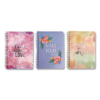 Carolina Pad Silver Lining Hardcover Journal, Medium/College Rule, Randomly Assorted Cover Designs and Colors, (80) 7 x 5 Sheets (35000)