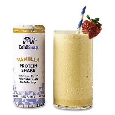 Vanilla Protein Shake Pod, 8.1 oz, Single Serve Pods for ColdSnap Machine, 12/Carton (100619)