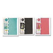 Carolina Pad Zip-It Ideal Notebook, 1-Subject, Medium/College Rule, Randomly Assorted Cover Colors, (120) 8.5 x 6.8 Sheets (55025)