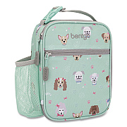 bentgo Kids Insulated Lunch Tote, Puppy Love Theme, 7.3" x 3.5" x 9.5", Mint Green/Multicolor (DBGPPY)