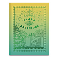 Chronicle Books Guided Journal: Spark Adventure - A Journal for Trailblazers and Wanderers, Green/Gold Cover, (88) 8 x 6 Sheets (978179722216)