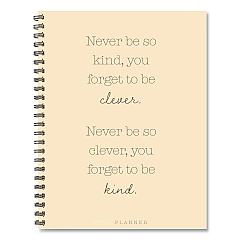 Never Be So Kind Weekly/Monthly Planner, 11 x 8.5, Yellow Cover, 12-Month (Jan to Dec): 2026 (58466)