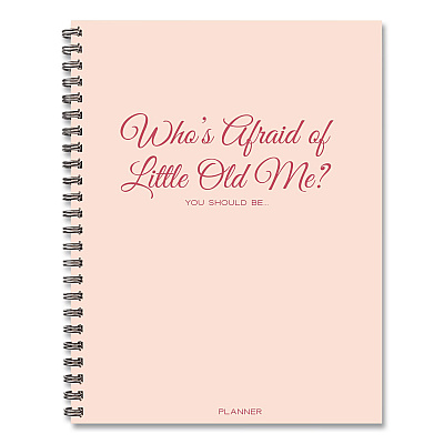 Who's Afraid of Little Old Me? Weekly/Monthly Planner, 11 x 8.5, Pink Cover, 12-Month (Jan to Dec): 2026 (58473)